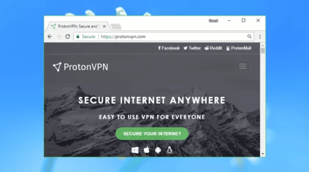5-افضل برنامج VPN مجانيProtonVPN Free
