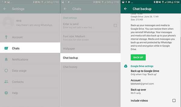 الطريقة الثالثة: هل يمكننا نقل WhatsApp من Android إلى iPhone عبر النسخ الاحتياطي؟