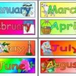 الاشهر بالانجليزي للاطفال